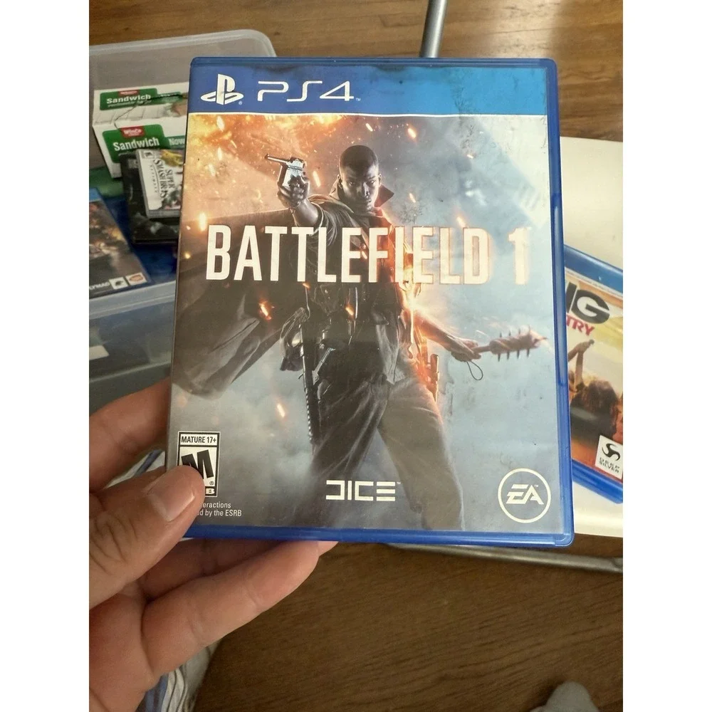 Lot Of 3 PS4 Games , Let's Sing Country , Uncharted 4, Battlefield